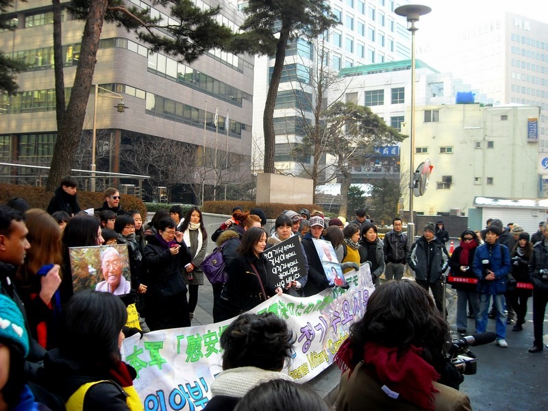 Seoul, Korea: Comfort Women Wednesday Protest, Japanese Embassy