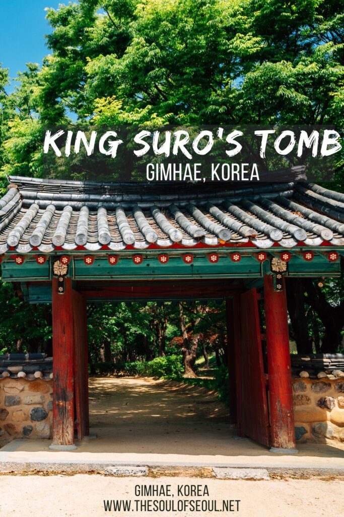 King Suro's Tomb in Gimhae, Korea: King Suro's Tomb is one of the highlights in Gimhae, Korea. It's a beautiful park and surrounding grounds to walk around in the area. Visit when flying into Gimhae Airport.