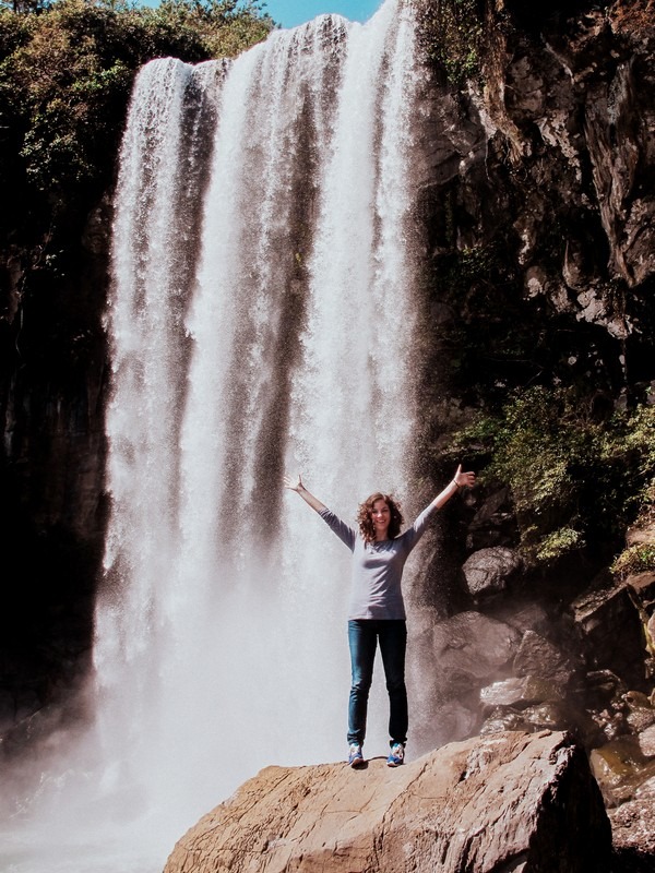 Jeongbang Waterfall, Jeju Island, Korea