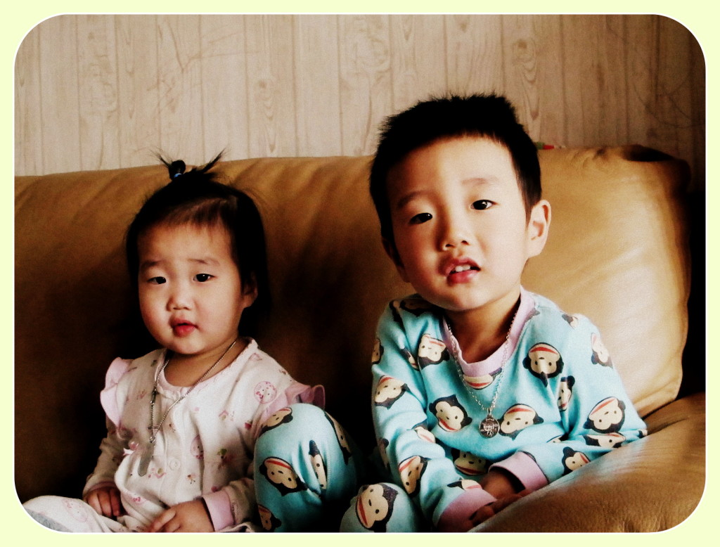 Korean Family, Niece and Nephew