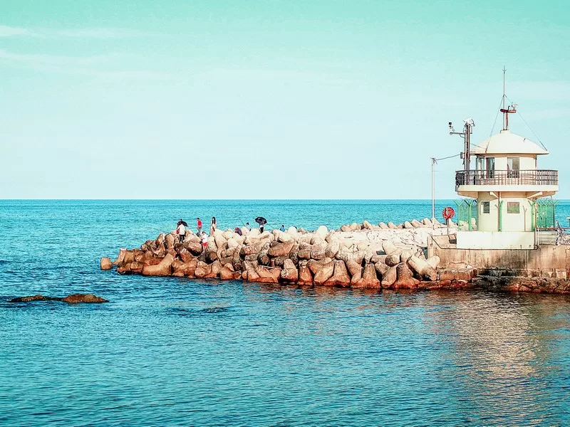 Gyeongpo Beach, Gangneung, Korea; summer in Korea; Korean east coast
