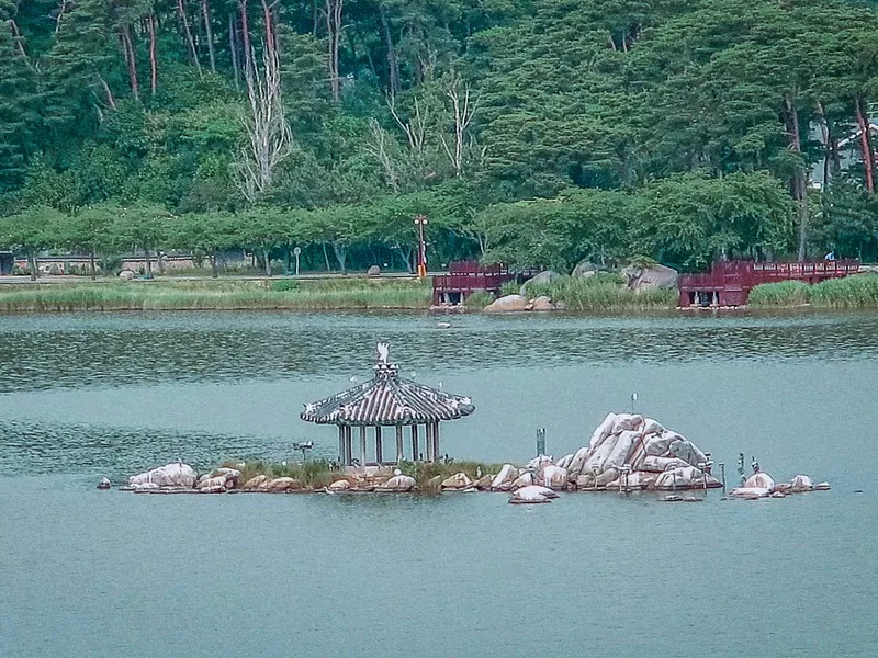Gyeongpo Lake, Gyeongpo Beach, Gangneung, Korea; summer in Korea; Korean east coast
