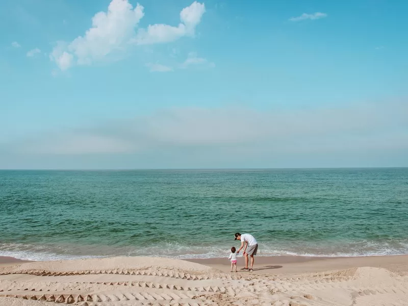 Gyeongpo Beach, Gangneung, Korea; summer in Korea; Korean east coast