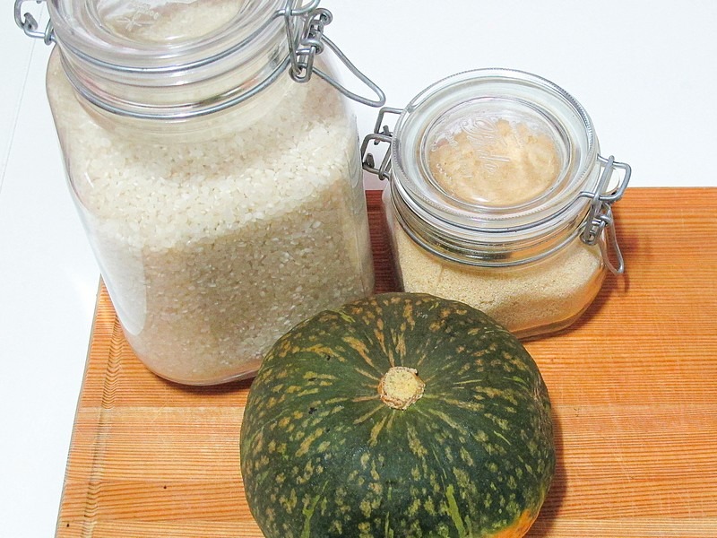 how to make Korean Pumpkin porridge, or hobak-juk (호박죽)