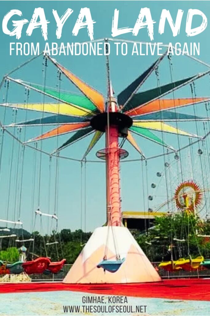 Gaya Land Abandoned to Revived Amusement Park in Korea: An abandoned amusement park in Gimhae, Korea made for a fun place to explore. Rusted toys and rides scattered around and no fence to speak of. This abandoned park is off the beaten path in southern Korea just west of Busan.