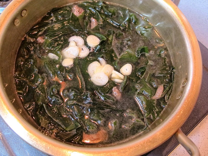 miyeok-guk (미역국), or seaweed soup