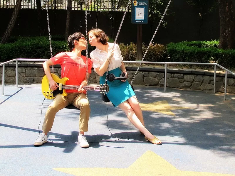 Baby announcement,  idea for baby announcement with a musician