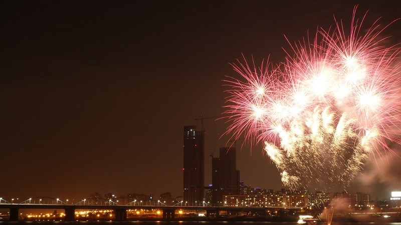 Seoul Fireworks Festival, Yeouido, Seoul, Korea