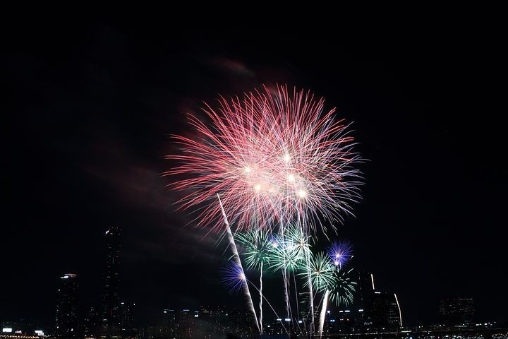 Seoul Fireworks Festival, Yeouido, Seoul, Korea