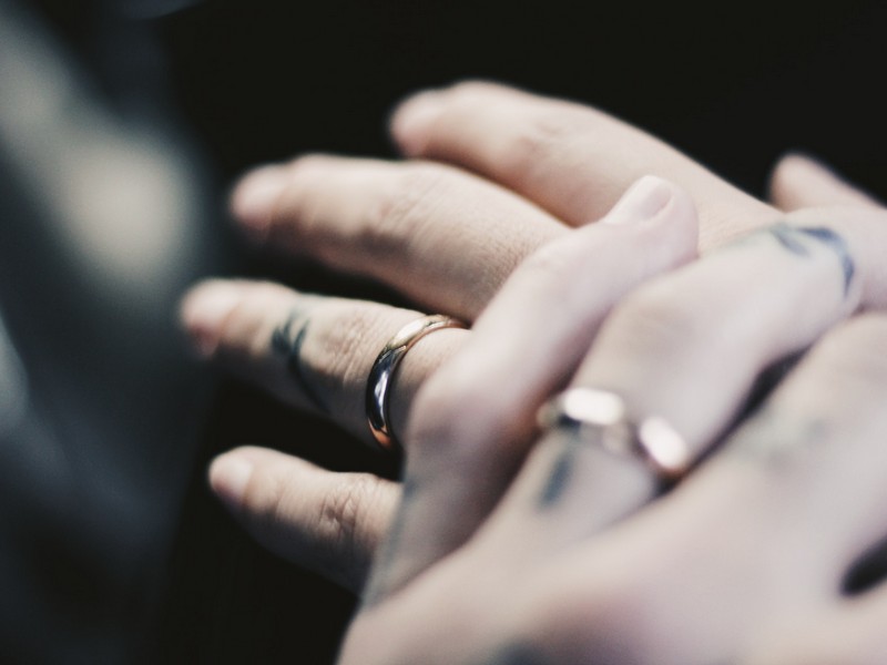 Korean couple rings