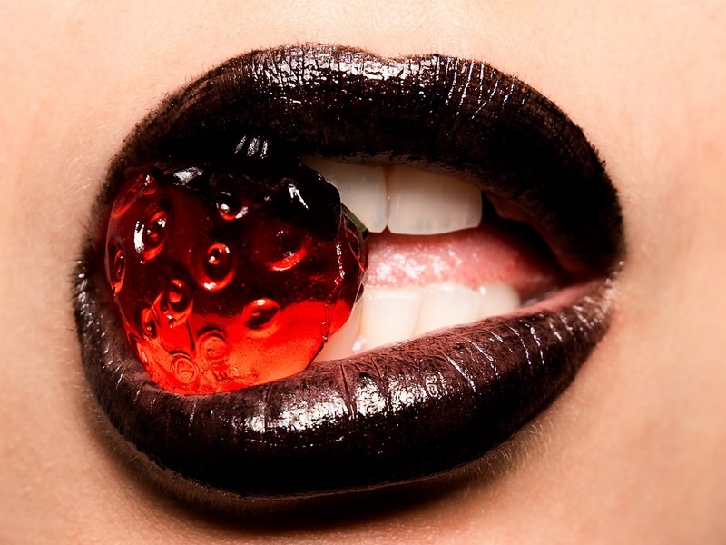 mouth with jelly