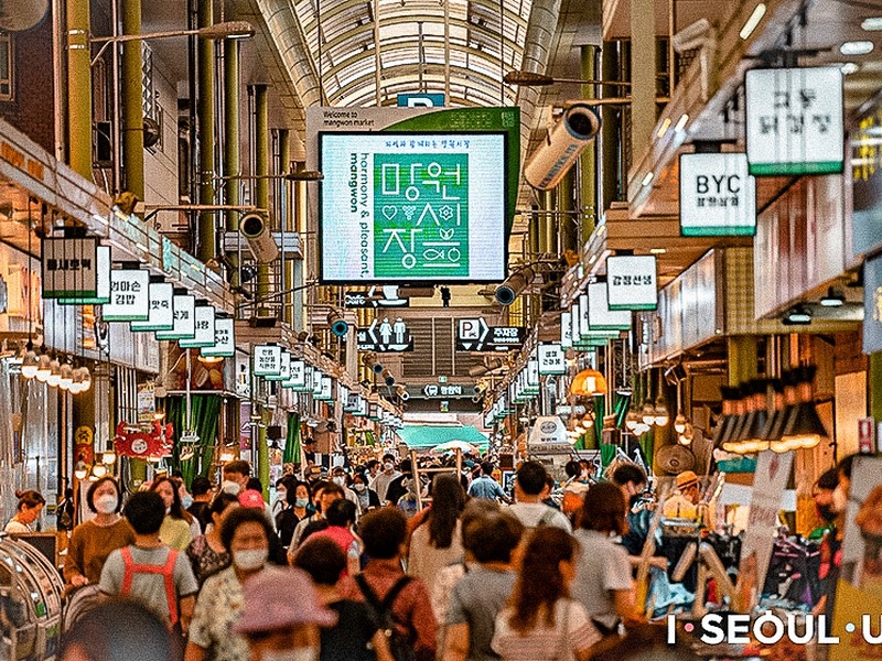 Mangwon Market (망원시장), Mapo-gu, Seoul, Korea