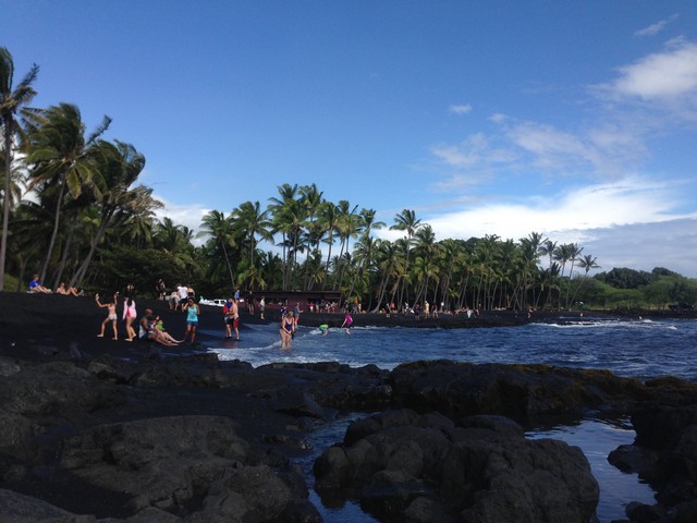 Black Sand Beach, Kona, Hawaii