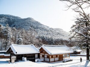 snowy Hanok, winter in Korea