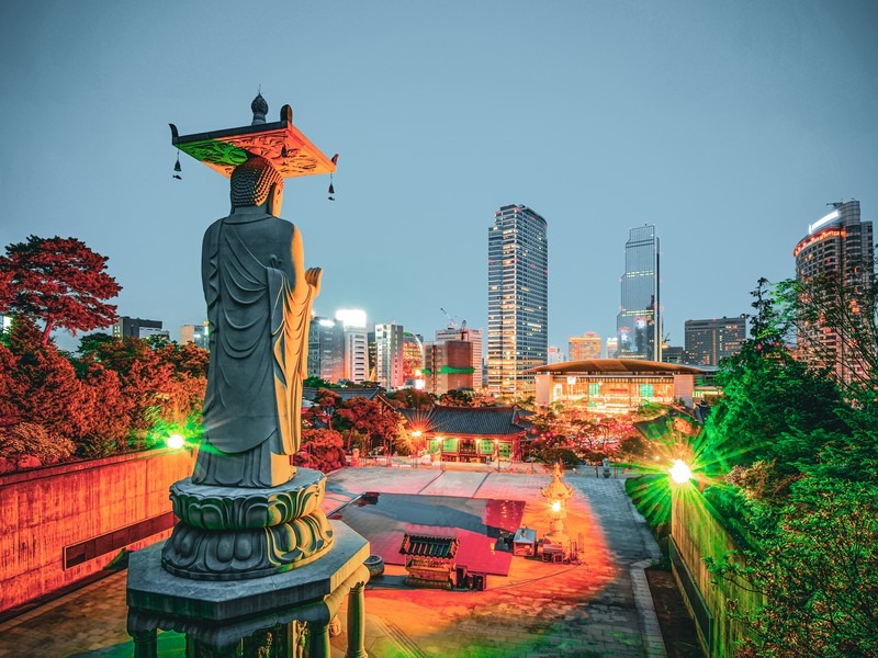 Bongeunsa Temple (봉은사), Gangnam, Seoul, Korea