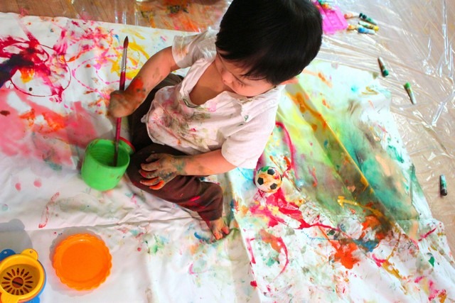 Art: Painting Experience with babies