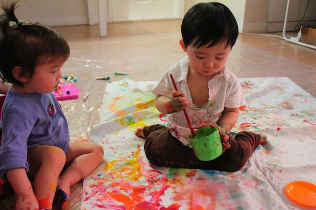 Art: Painting Experience with babies