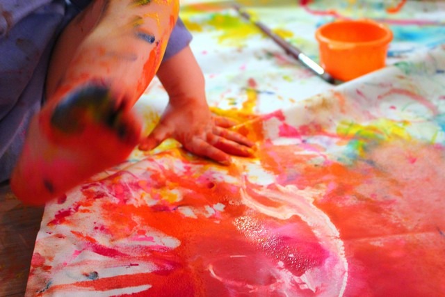 Art: Painting Experience with babies