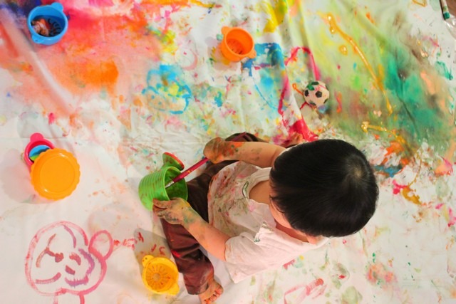 Art: Painting Experience with babies