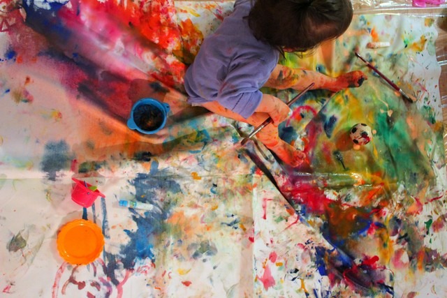 Art: Painting Experience with babies