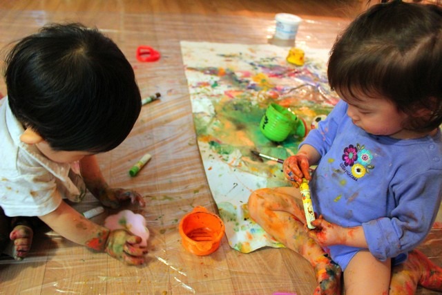 Art: Painting Experience with babies