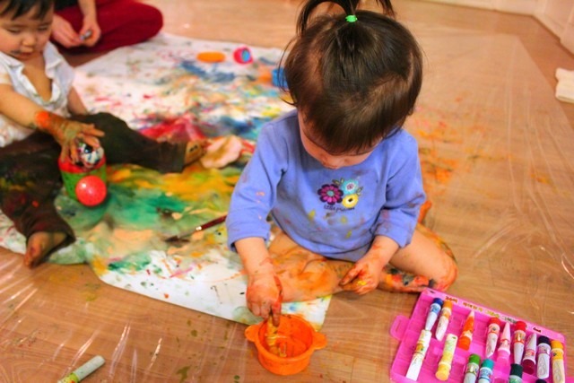 Art: Painting Experience with babies