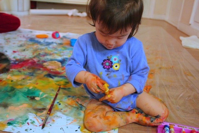 Art: Painting Experience with babies