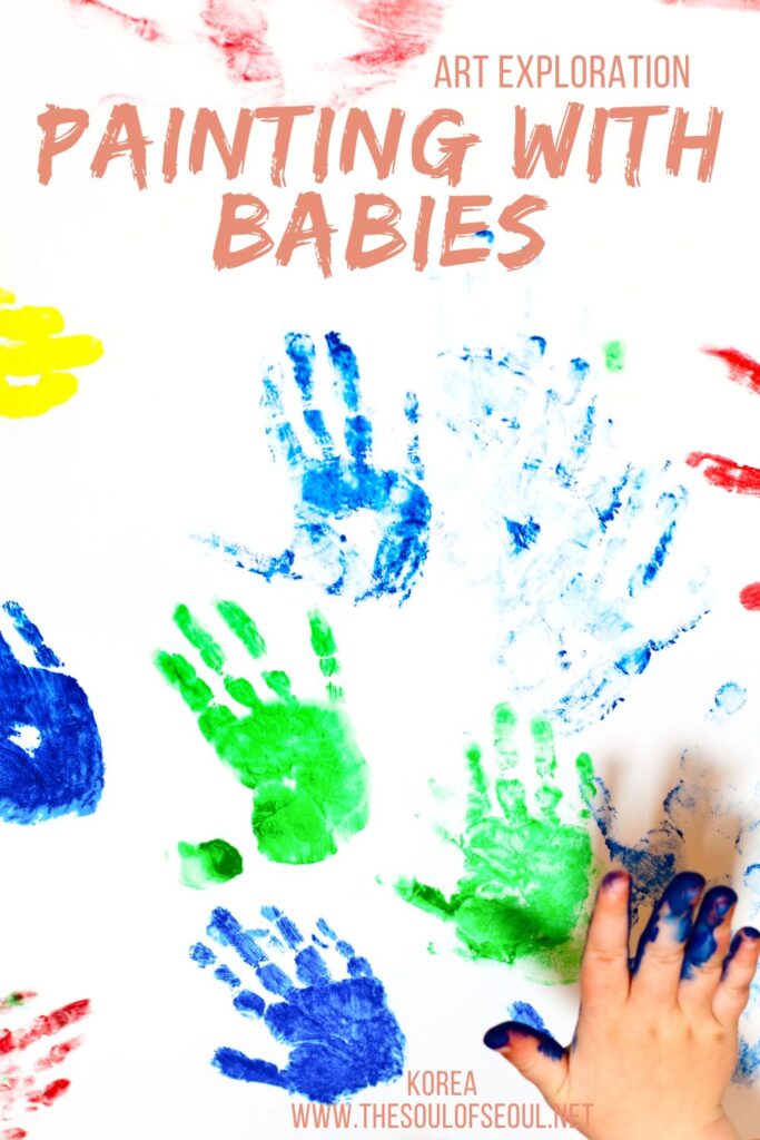 Painting With Babies: Art Exploration: We got two 16 month old babies together for their first experience with non-toxic acrylic paint. They squished, flipped flopped and made colors.