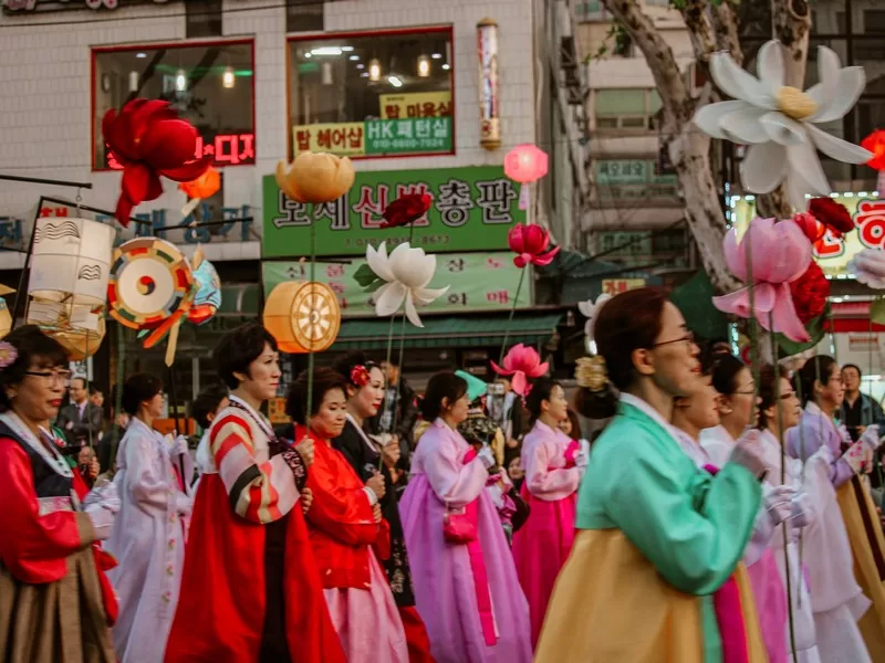 Lantern Parade (연등회), Lotus Lantern Festival, Seoul, Korea