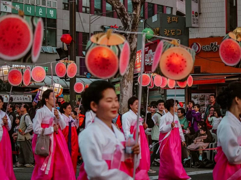 Lantern Parade (연등회), Lotus Lantern Festival, Seoul, Korea
