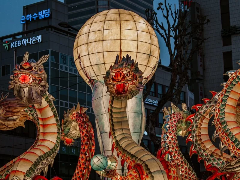 Lantern Parade (연등회), Lotus Lantern Festival, Seoul, Korea