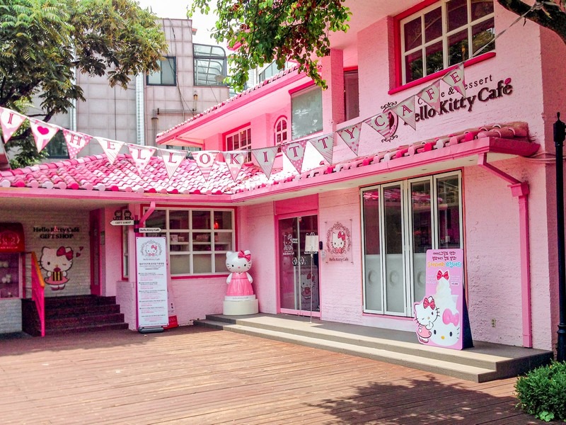 Hello Kitty Cafe, Hongdae, Seoul, Korea