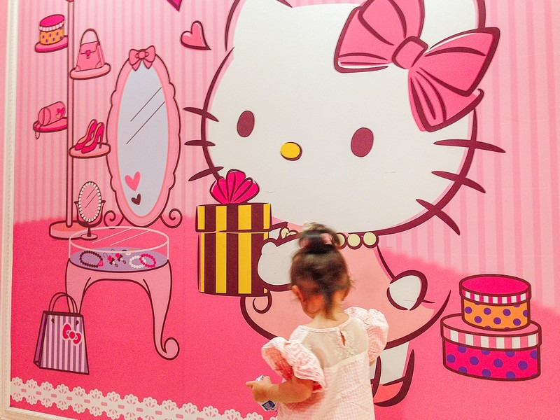 Hello Kitty Cafe, Hongdae, Seoul, Korea