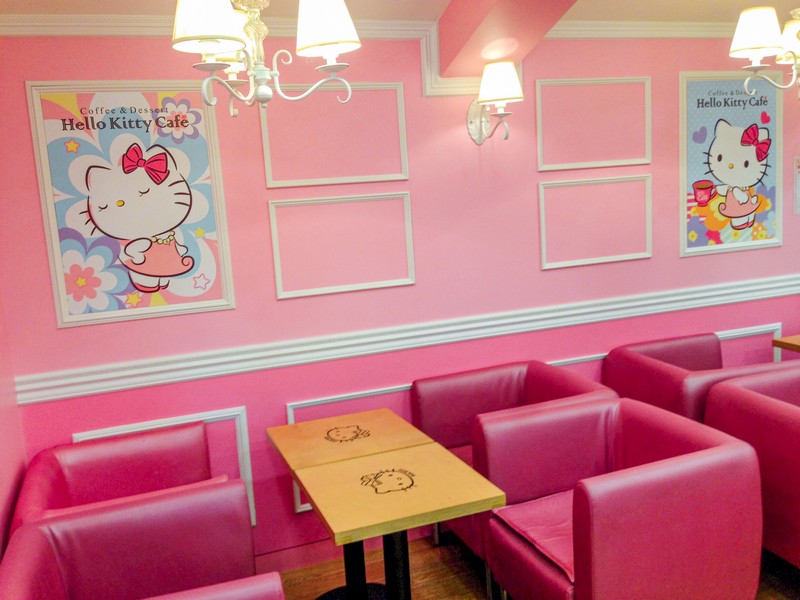 Hello Kitty Cafe, Hongdae, Seoul, Korea