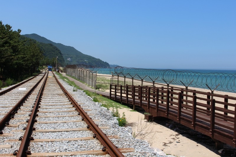 Jeongdongjin Beach, Gangneung, Korea Railbike