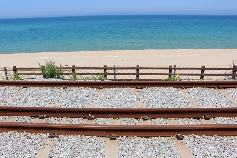 Jeongdongjin Beach, Gangneung, Korea Railbike