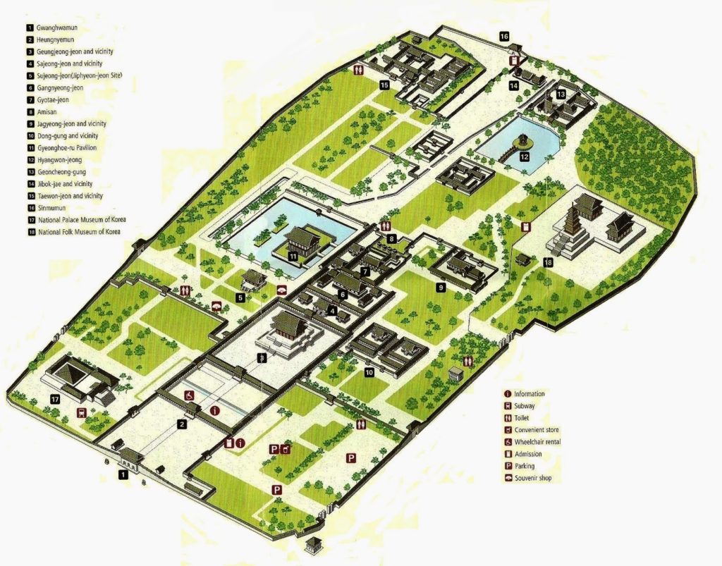 Gyeongbokgung Palace Map English