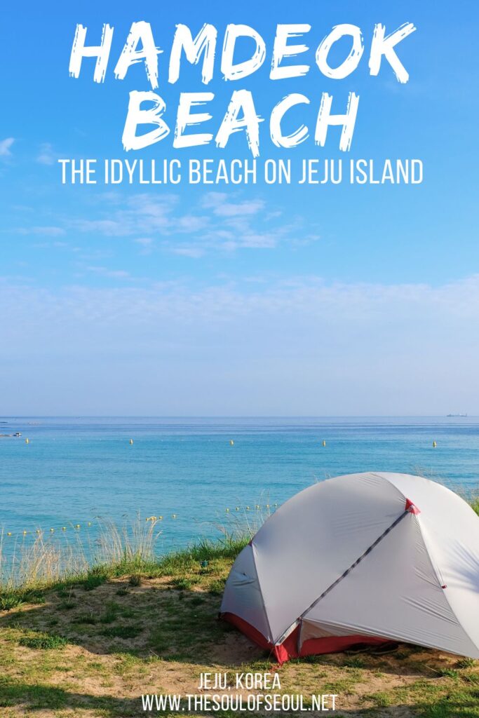 Hamdeok Beach: The Idyllic Place To Stay on Jeju Island: Hamdeok Beach sits on the northern side of Jeju Island in Korea. It has beautiful soft sand beaches and emerald blue water and is an easy and quick beach weekend getaway from Seoul.