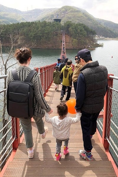 Majang Lake, Paju, Korea: Suspension Bridge