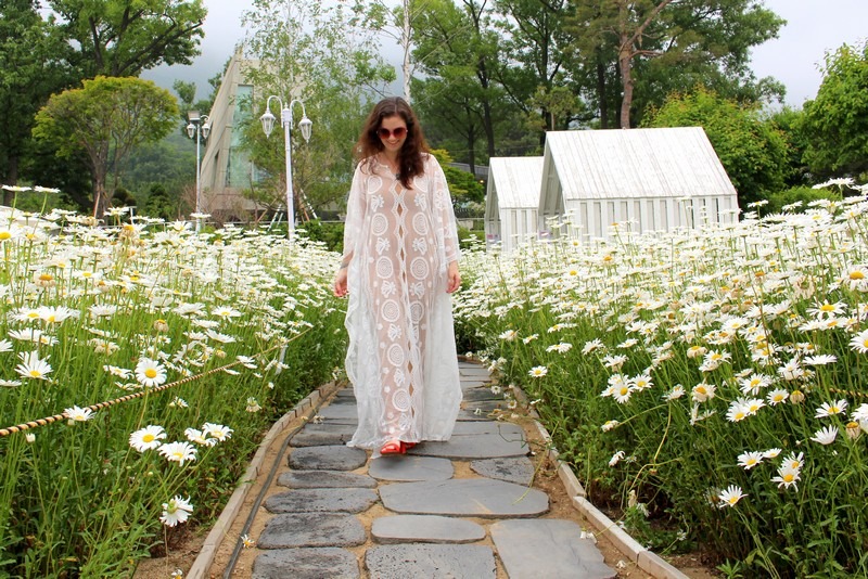 Mahogany Cafe, Ganghwado, Incheon, Korea: Hallie Bradley in Daisies