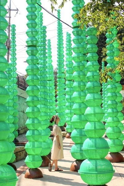 Choi Jeong Hwa: 'Forest' in Seongbuk-dong, Seoul, Korea