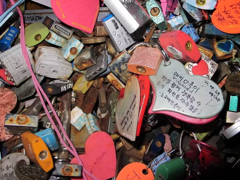 N Seoul Tower, Namsan Tower, love locks, Seoul, Korea