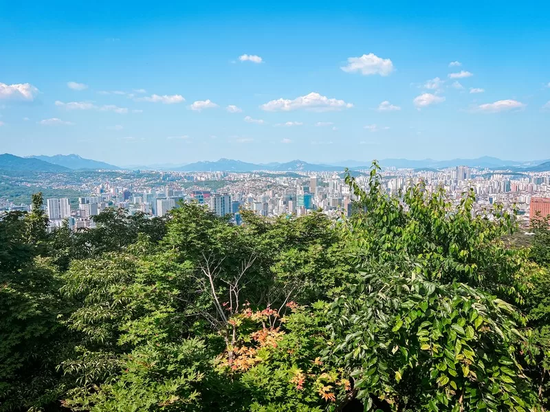 N Seoul Tower, viewing platform views, Seoul, Korea