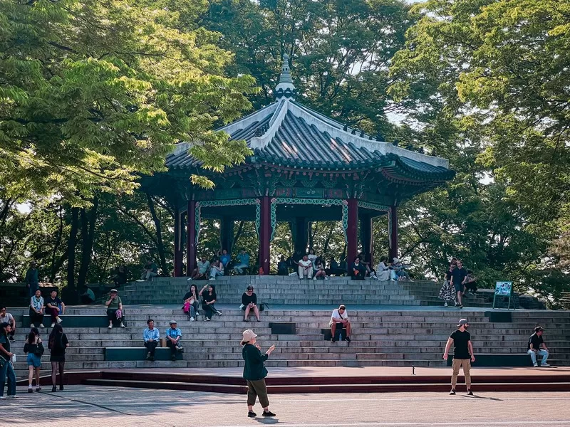 Namsan Octagonal Pavilion, N Seoul Tower, Namsan Tower, Seoul, Korea