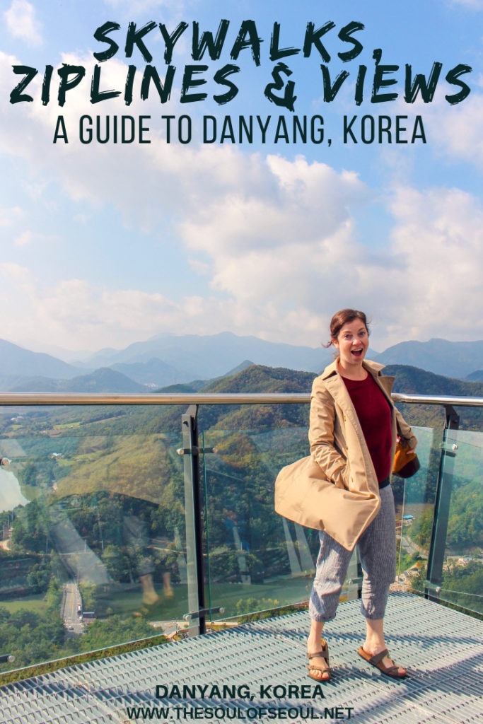 Danyang, Korea: A Guide To The Best Things To See And Do! Danyang is just two and a half hours south of Seoul and an easy getaway from the city. Check out a skywalk and then zipline to the bottom. Visit a cafe and then paraglide off the mountain. Views and fun! Win win.