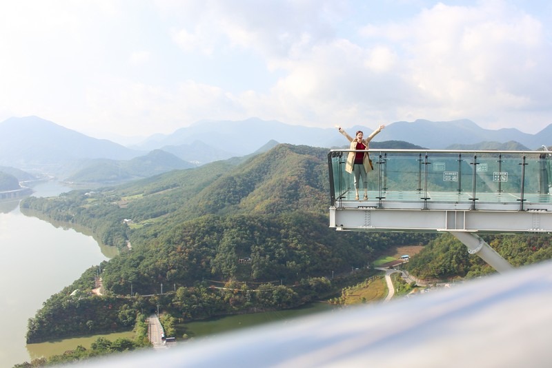 Mancheonha Skywalk, Danyang, Korea: Hallie Bradley