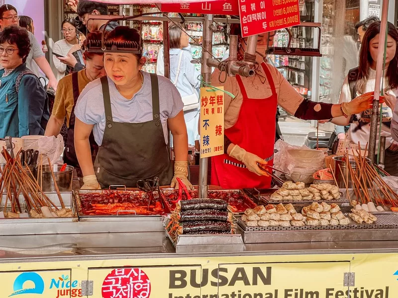 Gukje Market (국제시장), Busan, Korea; Gukje Market food street