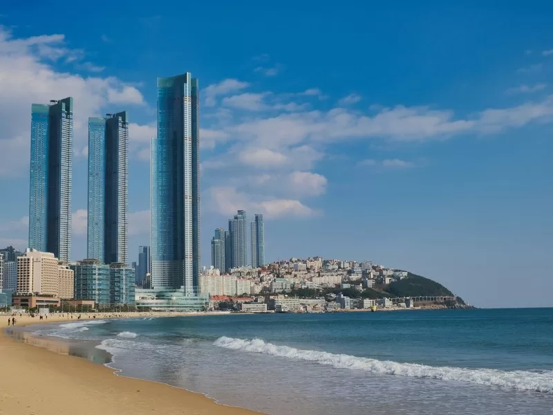 Haeundae Beach (해운대해수욕장), Haeundae, Busan, Korea