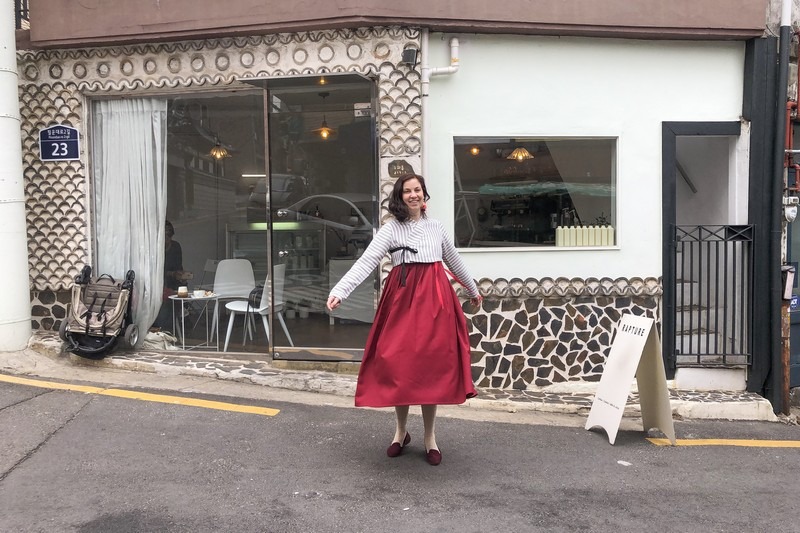 Leesle Hanbok, Cafe Rapture, Seoul, Korea: Hallie Bradley