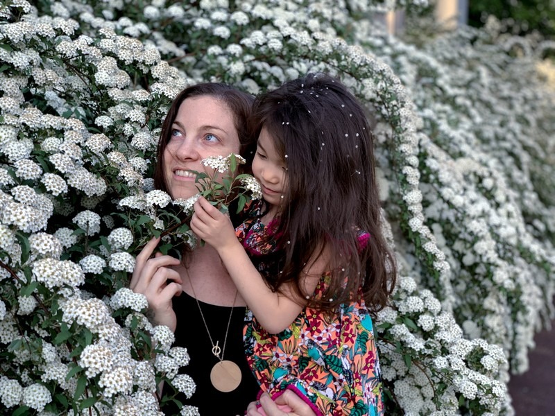 White Flowers, Seoul, Korea: Hallie Bradley